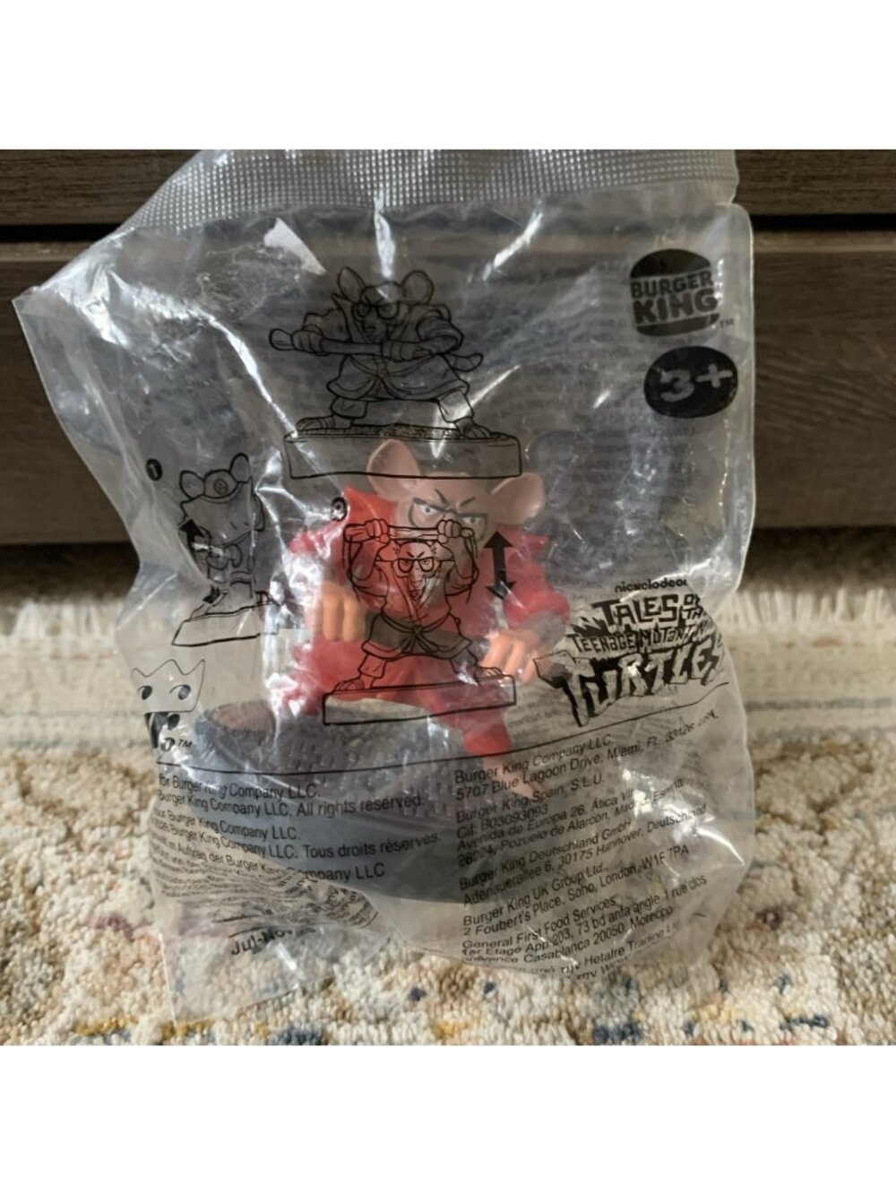 Tales of the Teenage Mutant Ninja Turtles TMNT Splinter Burger King New Sealed